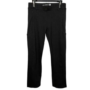 Betabrand Grey Pants PM Womens Pockets Pull On Stretch Comfort Straight Leg